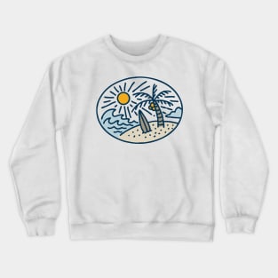 Surf and Beach Crewneck Sweatshirt